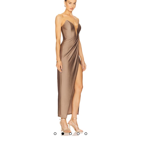 Michael Costello Dresses & Skirts - Michael Costello Jake Gown - Strapless Brown Dress